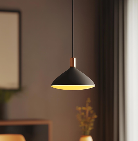 Modern living room with ambient, task, and accent lighting solution