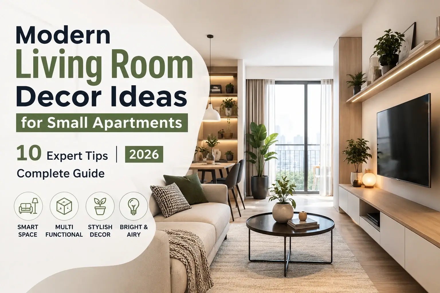 Stunning Modern Living Room Decor Ideas for Small Apartments: 10 Expert ...