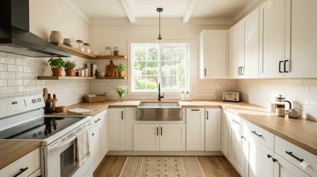 Low Budget Kitchen Ideas for a modern affordable kitchen makeover