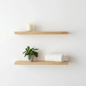 "Lush Pothos and Snake plants thriving in a humid bathroom environmen