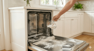deep clean dishwasher baking soda