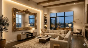 mirrors large wall decor reflect light space