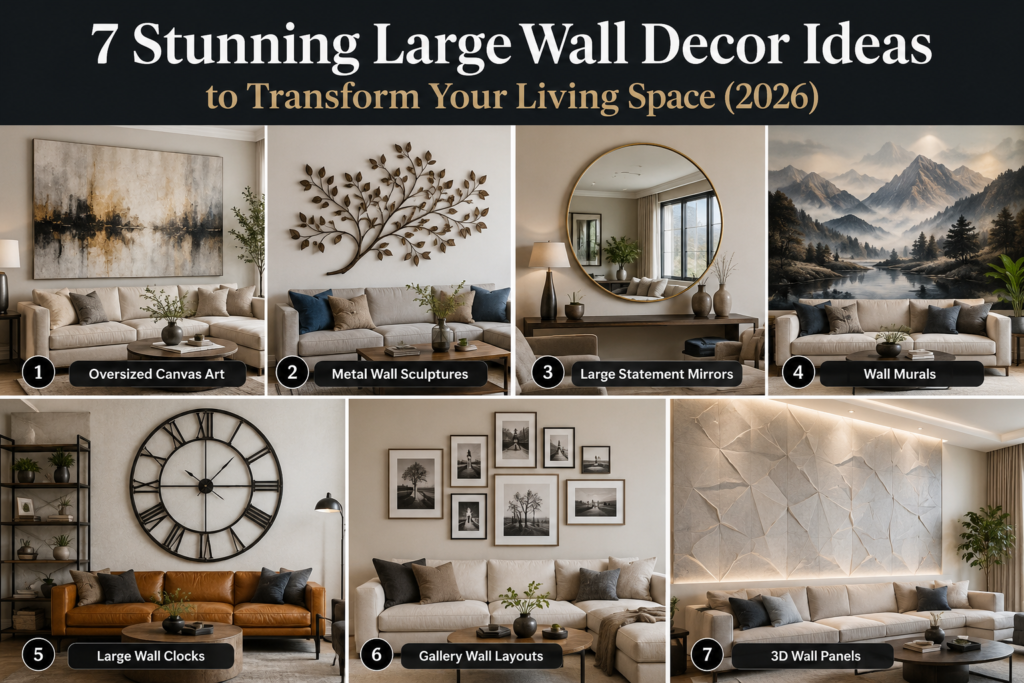 large walls decor ideas living rooms